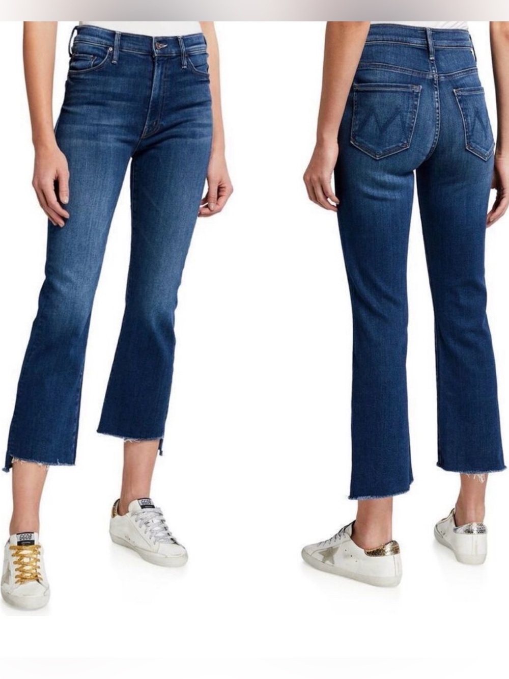 Mother Insider Crop Step Fray Straight Leg Size 31